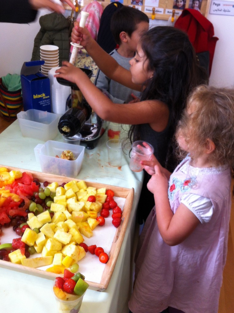 Juicing during our Eid Party