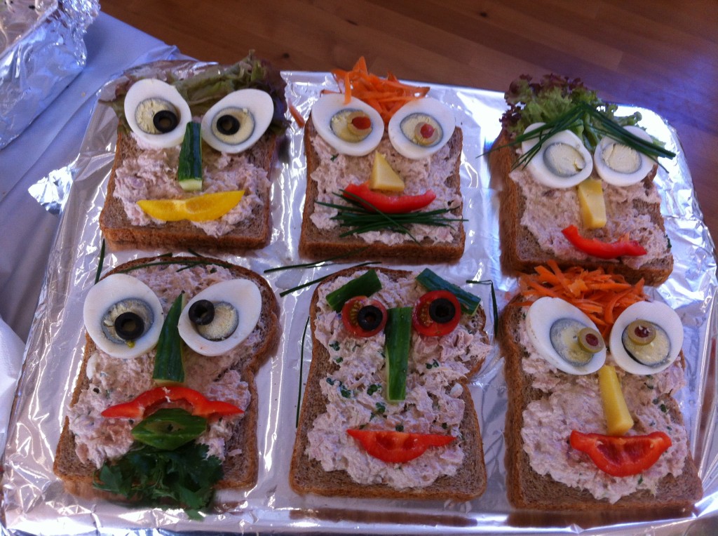 Sandwiches with style for our Eid Party.